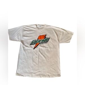 Gatorade White Tee with Orange and Green Logo